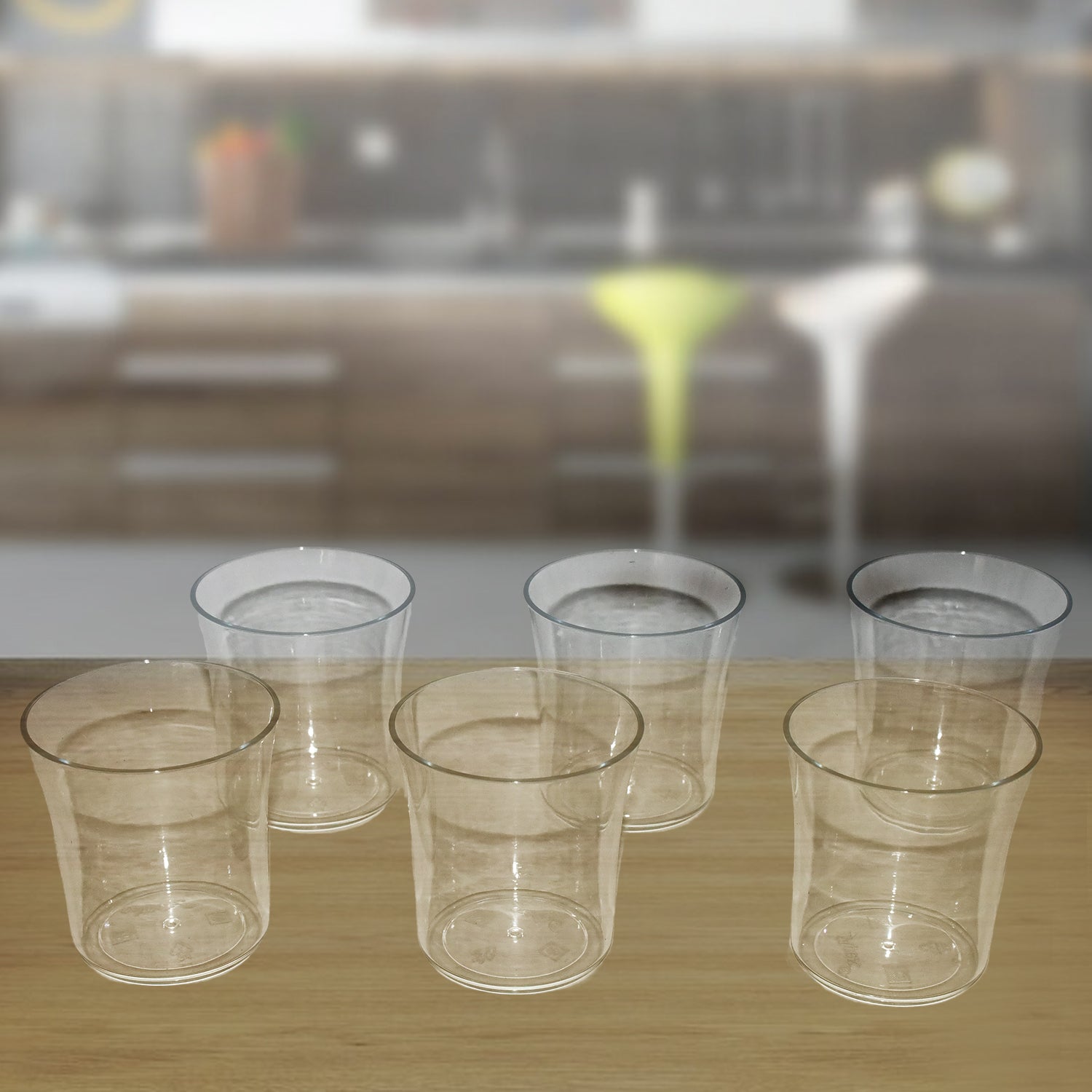 Apex Welcome Plastic Glass Set For Daily Use  Set Of 6 Apex Welcome Plastic Glass Set For Daily Use  Set Of 6